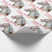 ハッピーバースデーのカウボーイ ラッピングペーパー (角)