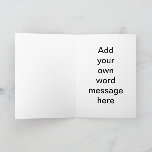 ハッピーバースデーのカスタマイズ可能なカード カード (内部)