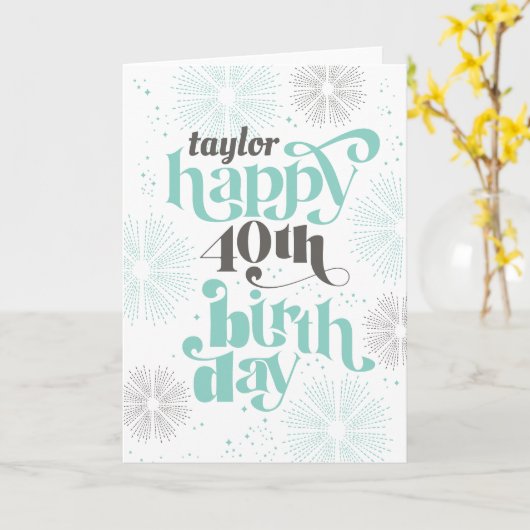 ハッピーバースデーのカスタマイズ可能なグリーティングカード カード (黄色い花)