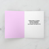 ハッピーバースデーのカップケーキがコロナウイルス顔マスク シーズンカード (内部)