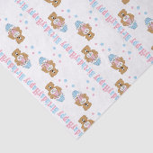 ハッピーバースデーのカップケーキくま 薄葉紙 (詳細)