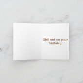 ハッピーバースデーのカプチーノカード カード (内部)