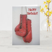 ハッピーバースデーのカード箱の手袋 カード (黄色い花)