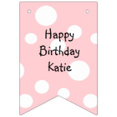 ハッピーバースデーのガールズバースデーパーティー用バナー バンティングフラッグ (第2の旗)