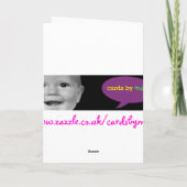 ハッピーバースデーのキャンディカード カード (裏面)