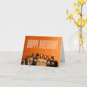 ハッピーバースデーのギターカード カード (黄色い花)