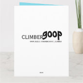 ハッピーバースデーのクライマーカード カード (裏面)