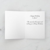 ハッピーバースデーのクリスマスカード シーズンカード (内部)