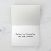 ハッピーバースデーのクリック元グループ カード (内部)