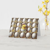 ハッピーバースデーのクリック元グループ カード (黄色い花)