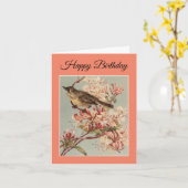 ハッピーバースデーのグリーティングカード カード (黄色い花)