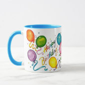 ハッピーバースデーのコーヒー・マグ マグカップ (左)