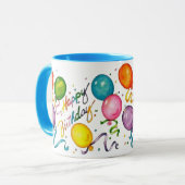 ハッピーバースデーのコーヒー・マグ マグカップ (正面左)