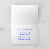 ハッピーバースデーのゴールデン・リトリーバーの小犬 カード (内部)