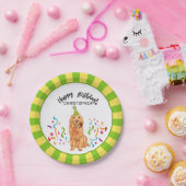 ハッピーバースデーのゴールデン・リトリーバー犬のパーティー ペーパープレート (パーティー)