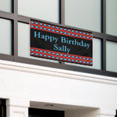 "ハッピーバースデーのサリーのカスタム 横断幕 (ビルの外側)