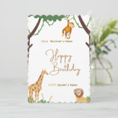 ハッピーバースデーのジャングル シーズンカード (スタンド正面)