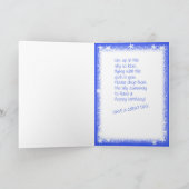 ハッピーバースデーのスカイダイビングのコアラ カード (内部)