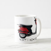 ハッピーバースデーのスクーターのマグ コーヒーマグカップ (正面右)