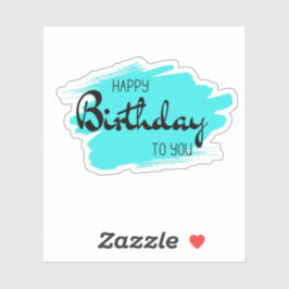 ハッピーバースデーのステッカー シール