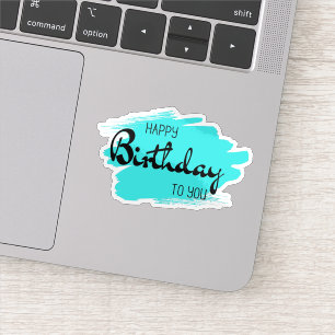ハッピーバースデーのステッカー シール