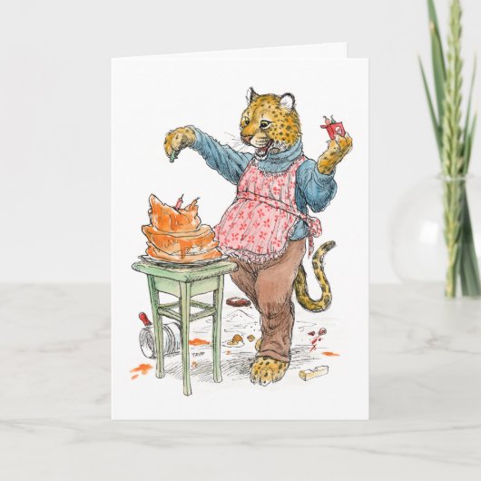 ハッピーバースデーのチータカード カード (正面)