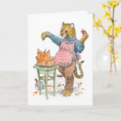 ハッピーバースデーのチータカード カード (黄色い花)