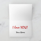 ハッピーバースデーのテディー・ベアの挨拶状 カード (内部)