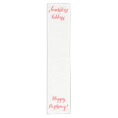 ハッピーバースデーのテーブルのランナー ショートテーブルランナー (正面)