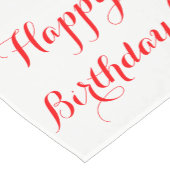 ハッピーバースデーのテーブルのランナー ショートテーブルランナー (コーナー)