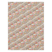 ハッピーバースデーのテーブルクロスが犬を望む テーブルクロス (正面)