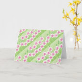 ハッピーバースデーのデイジーの庭のデザイン カード (黄色い花)