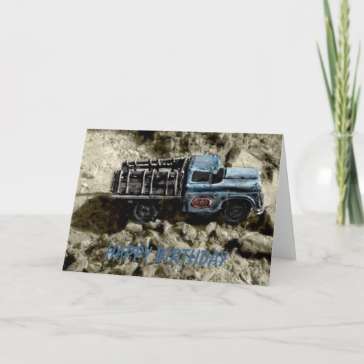 ハッピーバースデーのトラック カード (正面)