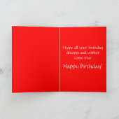 ハッピーバースデーのドイツの羊飼いの子犬のカード カード (内部)