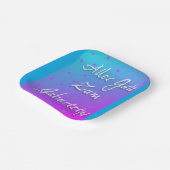 ハッピーバースデーのドイツ語紙プレート ペーパープレート (傾斜あり)