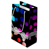 ハッピーバースデーのドットの弓 スモールペーパーバッグ (裏面アングル)