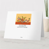 ハッピーバースデーのドラゴンの呼吸おもしろカード カード (裏面)