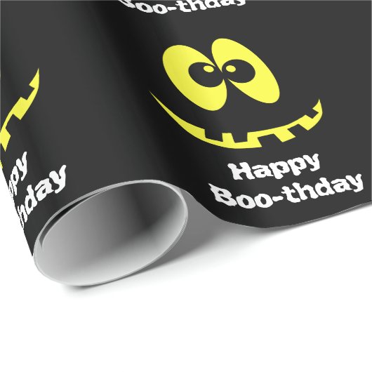 ハッピーバースデーのハロウィンのギフト用包装紙 ラッピングペーパー (ロールコーナー)