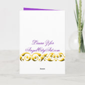 ハッピーバースデーのバイオレットの植物の花 カード (裏面)