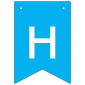 ハッピーバースデーのバナーとケーキとキャンドル バンティングフラッグ (第2の旗)