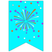 ハッピーバースデーのバンティングフラグ バンティングフラッグ (第1の旗)