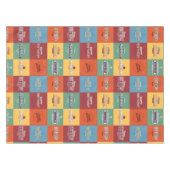 ハッピーバースデーのパターン テーブルクロス (正面(横))