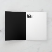 ハッピーバースデーのパパのヴィンテージの雄鹿、シカ動物 カード (内部)