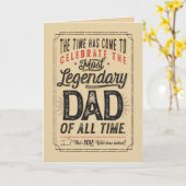 ハッピーバースデーのパパ カード (黄色い花)