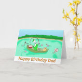 ハッピーバースデーのパパ カード (黄色い花)