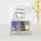 ハッピーバースデーのパパ カード (黄色い花)