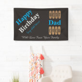 ハッピーバースデーのパパ 横断幕 (インサイチュ)