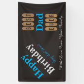 ハッピーバースデーのパパ 横断幕 (縦)