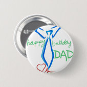 ハッピーバースデーのパパ 缶バッジ (正面&裏面)