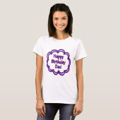 ハッピーバースデーのパパ Tシャツ (正面フル)